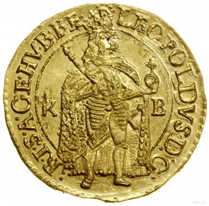 Ducato, 1663 KB, Kremnica; Av: Figura del re in piedi in ...