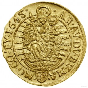 Ducato, 1665 KB, Kremnica; Av: Figura del re in piedi in ...