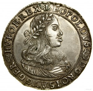 Thaler, 1660 KB, Kremnica; Av: Bust of ruler in wreath....