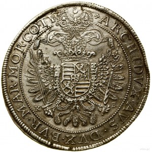 Thaler, 1661 KB, Kremnica; Av: Busta panovníka vo venci....