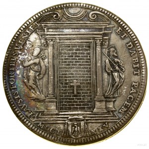 Piastra, 1675, Rzym; Drzwi Święte pomiędzy św. Piotrem ...