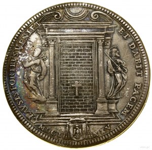 Piastra, 1675, Rzym; Drzwi Święte pomiędzy św. Piotrem ...