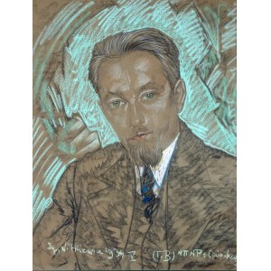 Stanisław I. Witkiewicz (1885 Warszawa - 1939 Jeziory na Polesiu) - Portret męski, między 7 a 20 IV 1934 r.