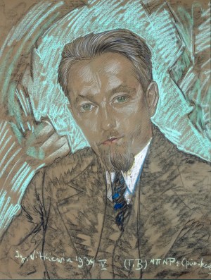 Stanisław I. Witkiewicz (1885 Warszawa - 1939 Jeziory na Polesiu) - Portret męski, między 7 a 20 IV 1934 r.