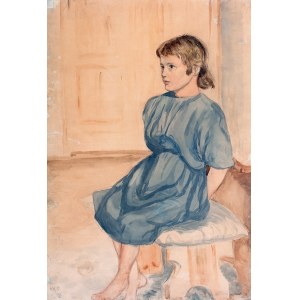 Malarz nieokreślony (2 poł. XVIII w.) - Portret dziewczynki, 1926 r.