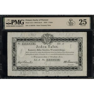 1 tolar, 1.12.1810; podpis komisaře: Jozef Jaraczewski ...