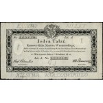 1 tolar, 1.12.1810; podpis komisaře: Jozef Jaraczewski ...