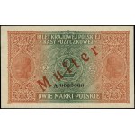 2 polské značky, 9.12.1916; generál, série A, číslování...