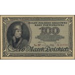 100 polských marek, 15.02.1919; vodoznak slice mio...
