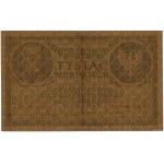 1,000 Polish marks, 17.05.1919; watermark slice m...