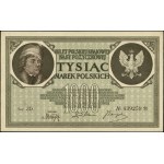1.000 marek polskich, 17.05.1919; znak wodny „Orły i li...