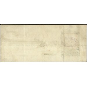Přípis polské státní pokladny na 500 rublů, 1.11.1918; seriál...