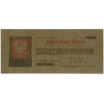 Přípis polské státní pokladny na 500 rublů, 1.11.1918; seriál...