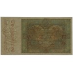 50 złotych, 28.08.1925; obustronnie czerwony poziomy na...