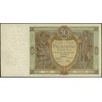 50 złotych, 1.09.1929; seria B.N. - rzadsza odmiana z k...