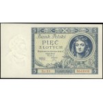 5 złotych, 2.01.1930; seria BH., numeracja 5643050; Luc...