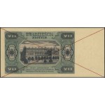 20 złotych, 1.07.1948; czerwone dwukrotne skreślenie po...