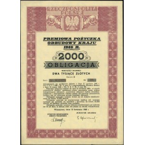 Obligacja wartości imiennej na 2.000 złotych Premiowej ...
