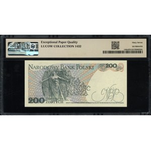 200 złotych, 1.06.1986; seria CR, numeracja 0406230; Lu...