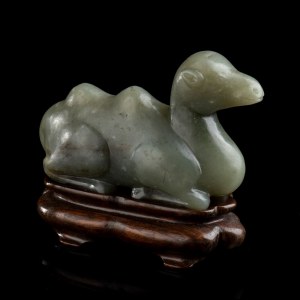 A GREEN JADE CAMEL