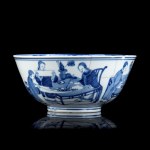 A 'BLUE AND WHITE' PORCELAIN BOWL