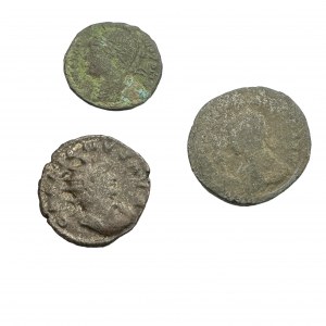 Roman empire Lot 3 coins Roman city Folis ND
