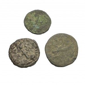 Roman empire Lot 3 coins Roman city Folis ND