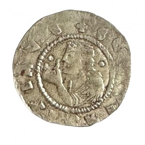 Bohemia Kingdom 1 Denar VLADISLAV I. 1120-1124 variant dot above the hand and behind the head