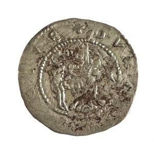 Bohemia Kingdom 1 Denar VLADISLAV I. 1120-1124 variant dot above the hand and behind the head