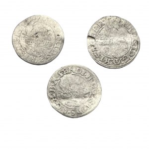 Bohemia Kingdom of, Lot 3 coin 1 Kreuzer FERDINAND II. 1624-7? Brünn