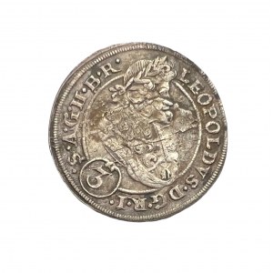 Silesia 3 Kreuzer LEOPOLD I. 1696 Brieg