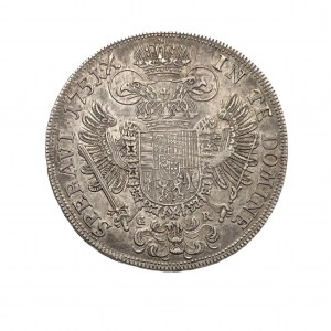 Austria ½ Thaler 1751 GR FRANCIS I. of LORRAINE Just.