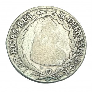 Austria 20 Kreuzer 1777 B S.K. P.D. MARIA THERESIA Kremnica