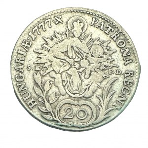 Austria 20 Kreuzer 1777 B S.K. P.D. MARIA THERESIA Kremnica