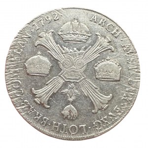 Belgium 1 Kronenthaler LEOPOLD II. 1792 M just. First type