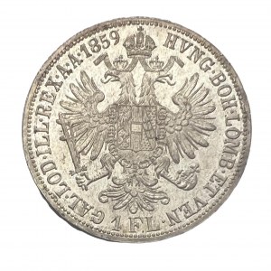 Austria 1 Gulden 1859 A Patina FRANZ JOSEPH I. Vienna