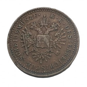 Austria 1 Kreuzer 1851 B FRANZ JOSEPH I. Kremnica