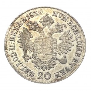 Austria 20 Kreuzer 1832 A FERDINAND I. Vienna