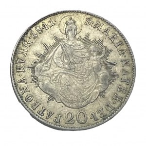 Hungary 20 Kreuzer 1841 B FERDINAND I. Kremnica