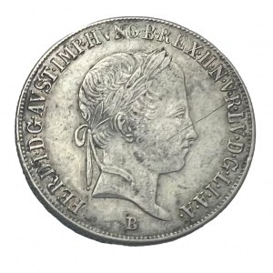 Hungary 20 Kreuzer 1845 B FERDINAND I. Kremnica