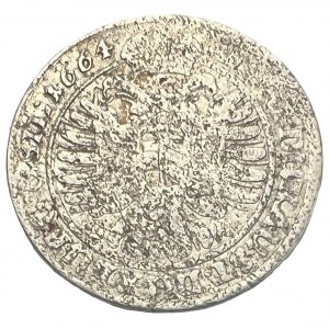 Silesia, XV. Kreuzer, Leopold I. 1664 G H ,Breslau (Wroclaw)