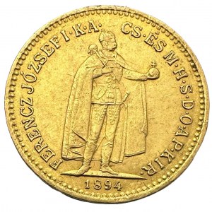 Austria -Hungary 10 Corona Hungary 1894 K.B. FJI.