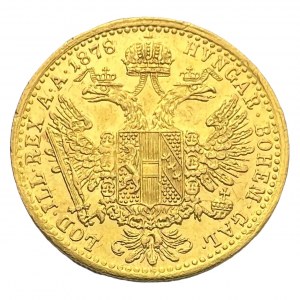 Austria-Hungary 1 Ducat 1878 FJI. Vienna