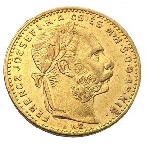 Autriche-Hongrie 8 Forint Hongrie 1882 K.B. FJI.