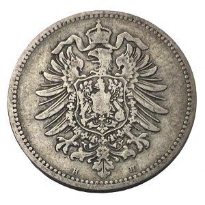 Deutches Reich 1 Mark 1874 H large shield