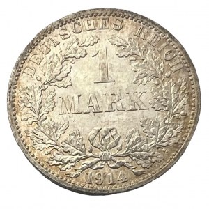 Deutches Reich 1 Mark 1914 A small shield