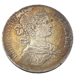 Frankfurt 1 Vereinsthaler 1860 Free imperial city of Frankfurt
