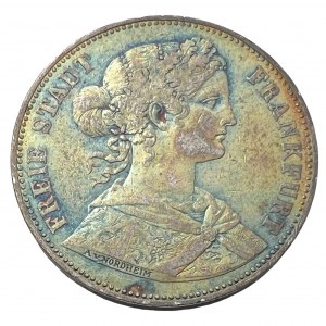 Frankfurt 1 Vereinsthaler 1864 Free imperial city of Frankfurt