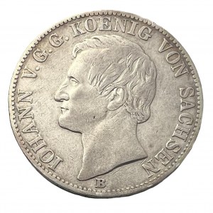 Saxony 1 Vereinsthaler 1860 B John I. Albertinian Line