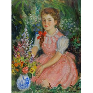 Eliáš KANÁREK (1902-1969), Dievča v ružových šatách
